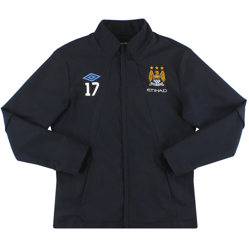 2011-12 Manchester City Umbro Player Issue Track Jacket #17 M Jacket
