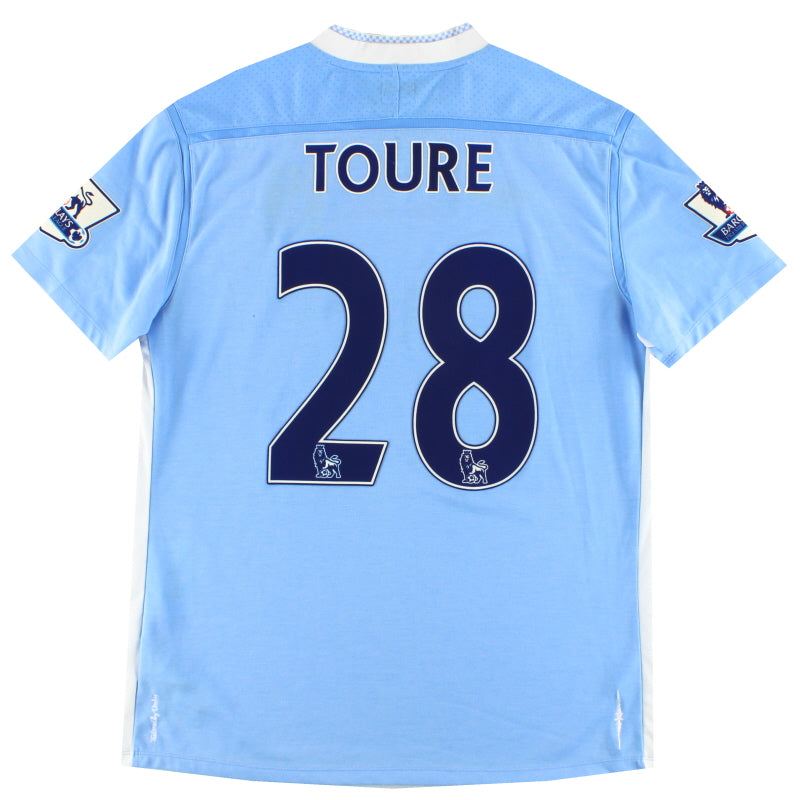 2011-12 Manchester City Umbro Home Shirt Toure #28 L Football Shirt
