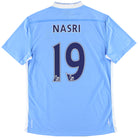 2011-12 Manchester City Umbro Home Shirt Nasri #19 *As New* L Football Shirt