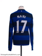 2011-12 Manchester United Away Shirt Nani #17 L/S L Football Shirt