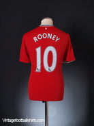 2011-12 Manchester United Home Shirt Rooney #10 M Football Shirt