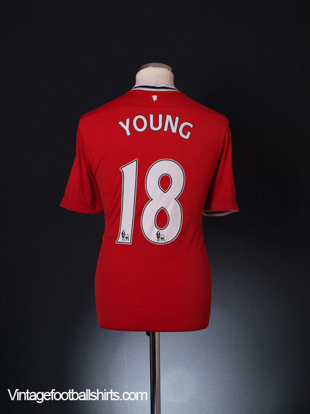 2011-12 Manchester United Home Shirt Young #18 L Football Shirt