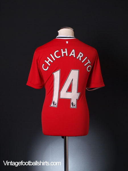 2011-12 Manchester United Home Shirt Chicharito #14 L Football Shirt