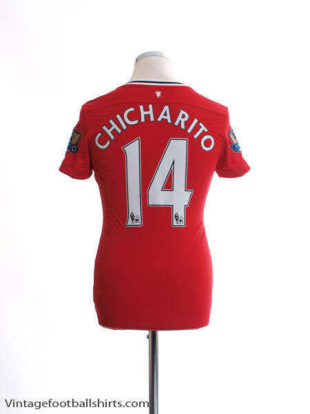 2011-12 Manchester United Nike Home Shirt Chicharito #14 Womens M Football Shirt