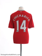 2011-12 Manchester United Nike Home Shirt Chicharito #14 L Football Shirt