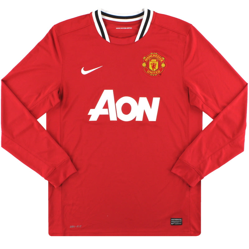 2011-12 Manchester United Nike Home Shirt L/S L 423933-623