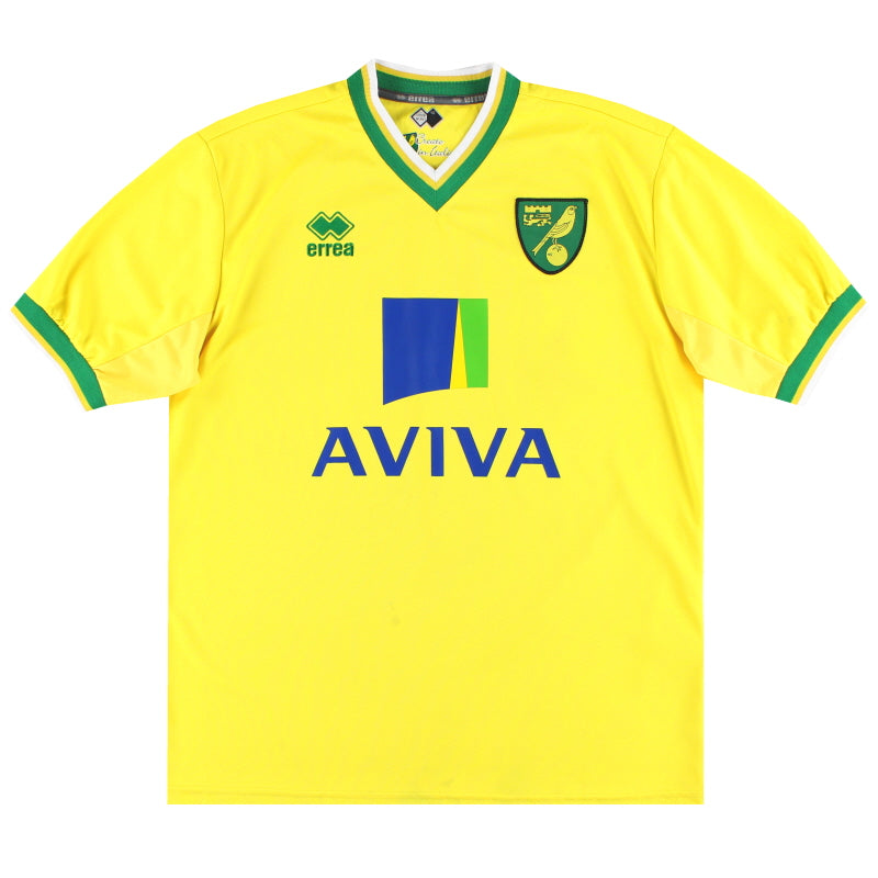 2011-12 Norwich City Errea Home Shirt XL Football Shirt