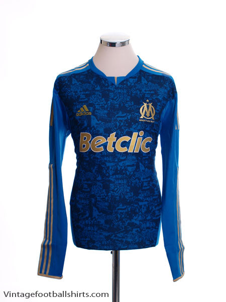 2011 12 Olympique Marseille TechFit Away Shirt L S *BNIB*