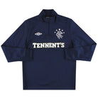 2011-12 Rangers Umbro 1/4 Zip Top L Football Shirt