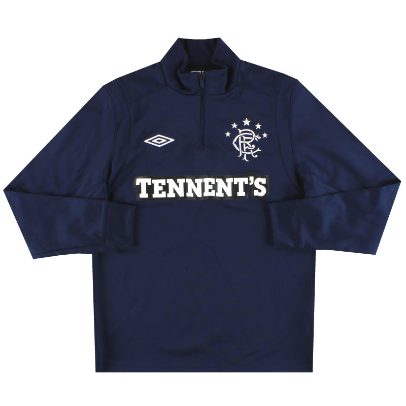 2011-12 Rangers Umbro 1/4 Zip Top L Football Shirt