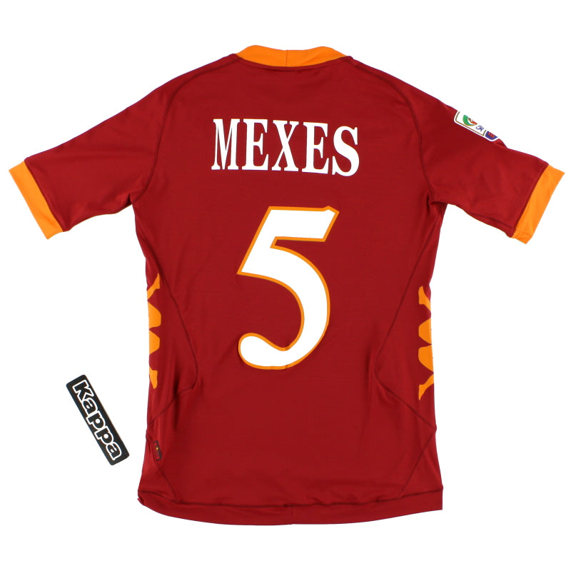 2011-12 Roma Home Shirt Mexes #5 *w/tags* S Football Shirt