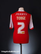 2011-12 Rotherham Home Shirt Tonge #2 M Football Shirt