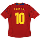 2011-12 Spain adidas Home Shirt Fabregas #10 *Mint* M Football Shirt
