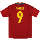 2011-12 Spain adidas Home Shirt Torres #9 XL Football Shirt