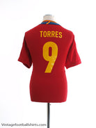 2011-12 Spain Home Shirt Torres #9 XL Football Shirt