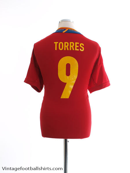 2011-12 Spain Home Shirt Torres #9 XL Football Shirt