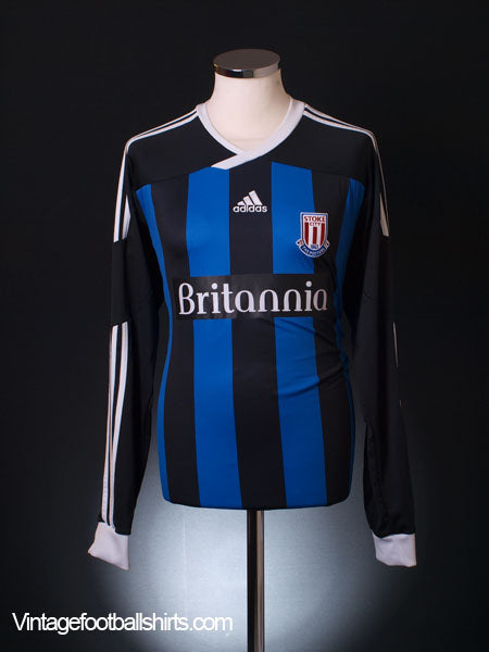 2011-12 Stoke City Away Shirt L/S L Football Shirt