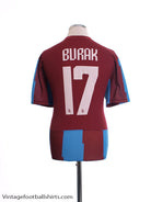 2011-12 Trabzonspor Home Shirt Burak #17 L Football Shirt
