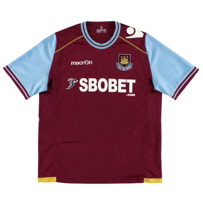 2011-12 West Ham Macron Home Shirt L Football Shirt