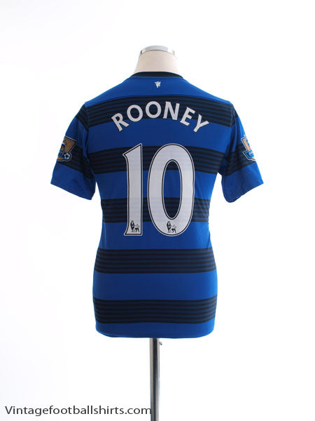 2011-13 Manchester United Away Shirt Rooney #10 XL.Boys Football Shirt