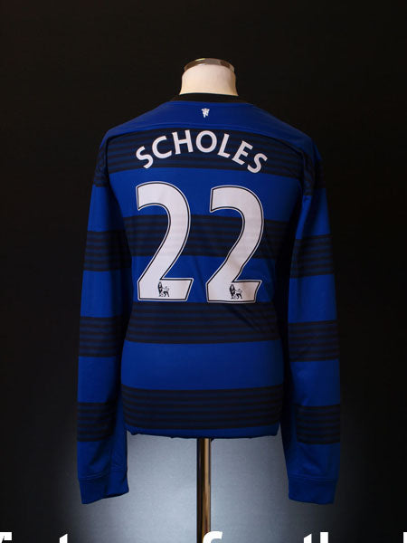 2011-13 Manchester United Away Shirt Scholes #22 *Mint* XXL Football Shirt
