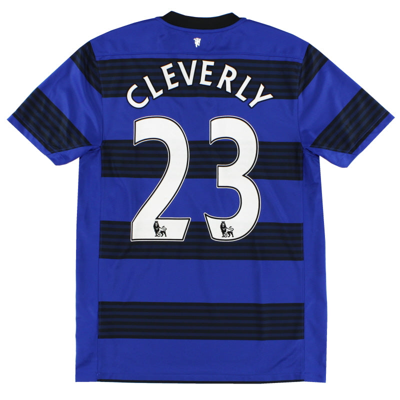 2011-13 Manchester United Away Shirt Cleverly #23 *Mint* M Football Shirt
