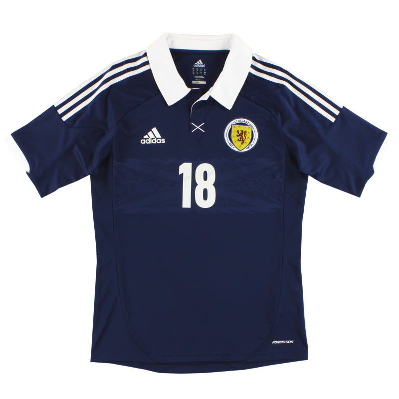 2011-13 Scotland adidas Player Issue Home Shirt #18 M Football Shirt