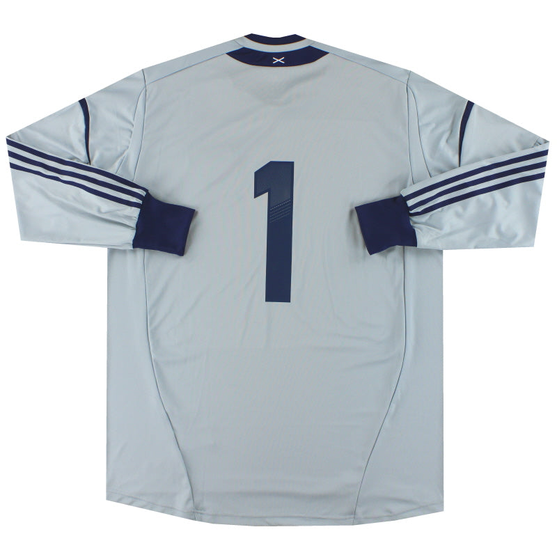 Maillot domicile réplique FIFA Adidas bleu marine de l'équipe nationale d'Écosse pour homme, saison 2025/26