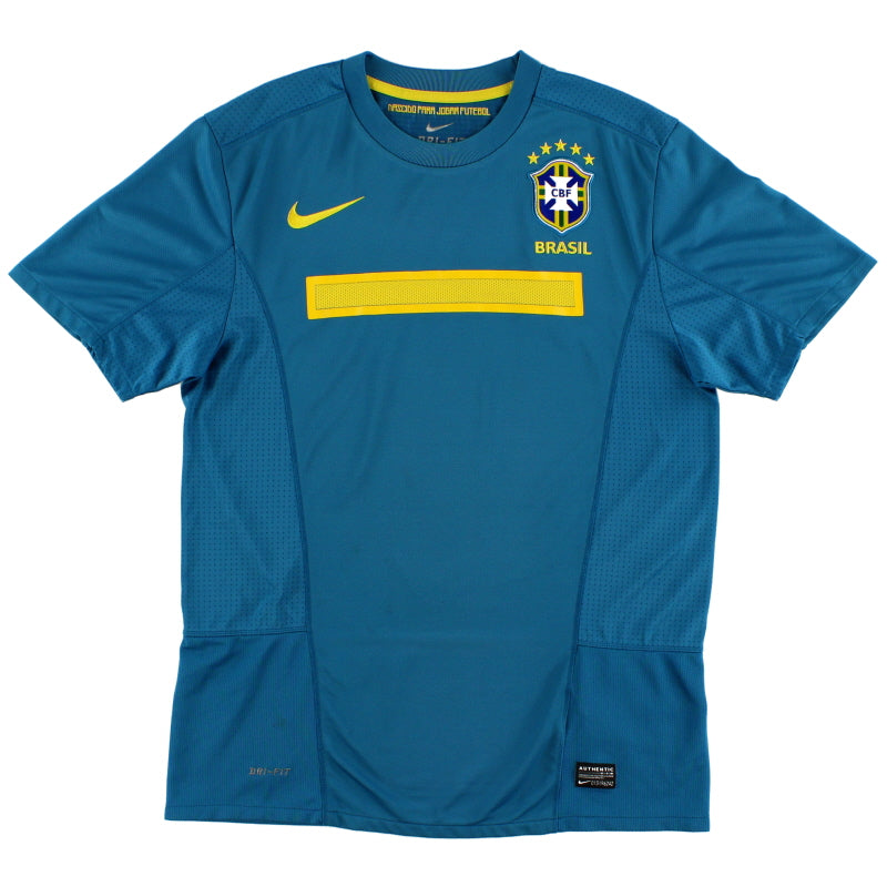 2011 Brazil Away Shirt M Football Shirt