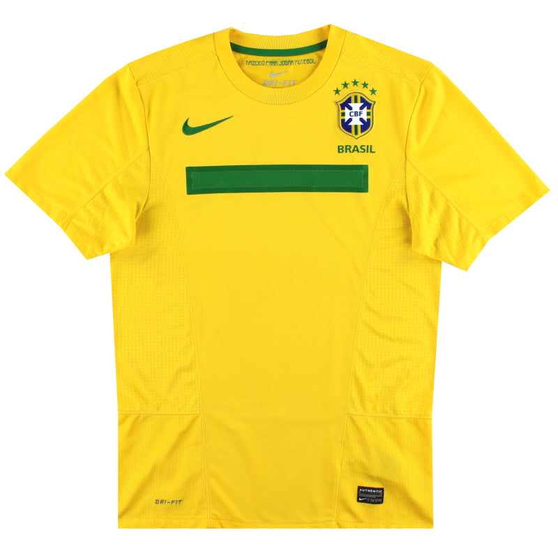 2011 Brazil Nike Home Shirt L Football Shirt