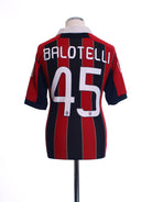 2012-13 AC Milan Home Shirt Balotelli #45 S Football Shirt