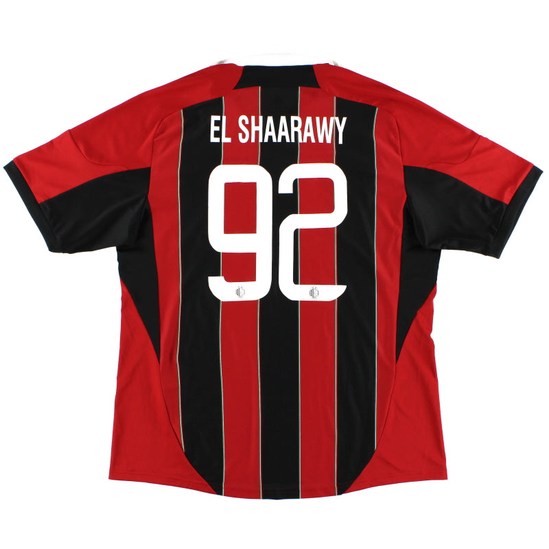 2012-13 AC Milan Home Shirt El Shaarawy #92 XL Football Shirt