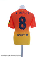 2012-13 Barcelona Away Shirt A. Iniesta #8 M Football Shirt