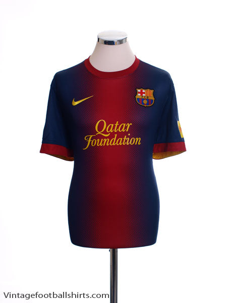 2012-13 Barcelona Home Shirt S Football Shirt