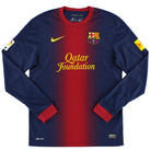 2012-13 Barcelona Home Shirt L/S S Football Shirt