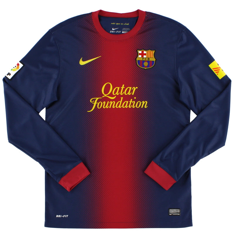 2012-13 Barcelona Home Shirt L/S S Football Shirt