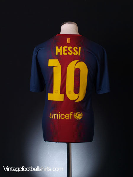 2012-13 Barcelona Home Shirt Messi #10 L | Vintage Football Shirts