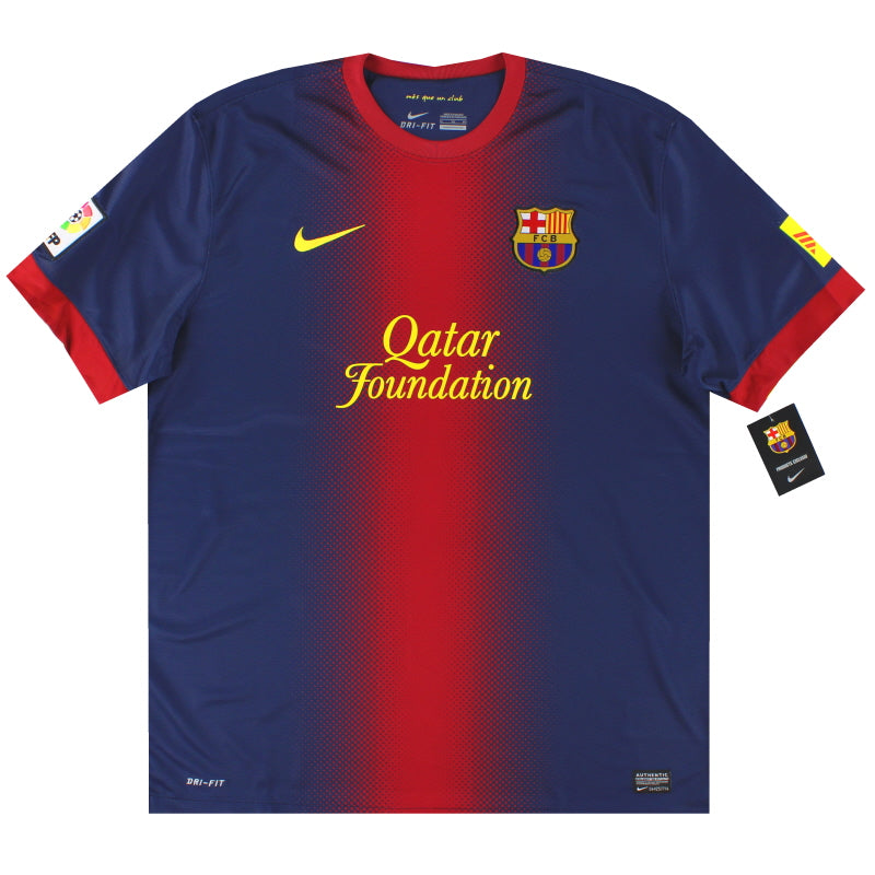 2012-13 Barcelona Nike Home Shirt *w/tags* XL 478323-410 | Vintage