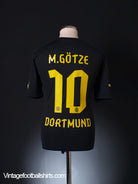 2012-13 Borussia Dortmund Away Shirt Gotze #10 M Football Shirt