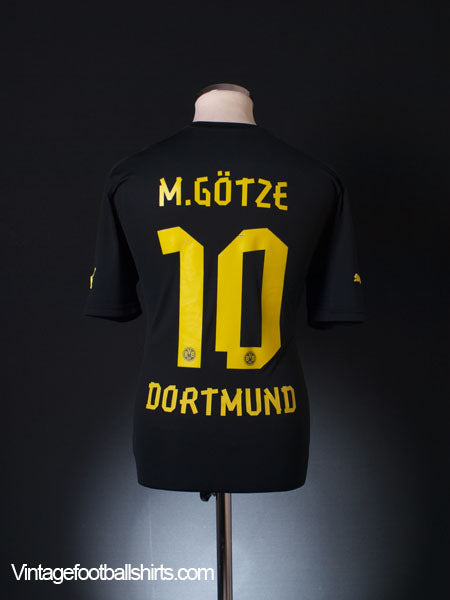 2012-13 Borussia Dortmund Away Shirt Gotze #10 M Football Shirt