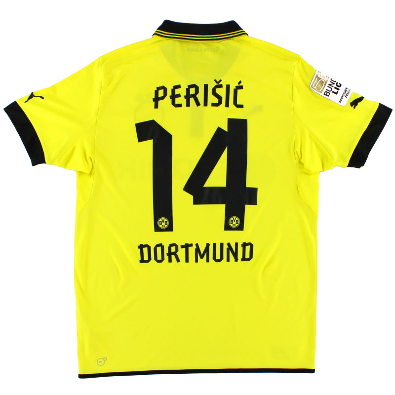 2012-13 Borussia Dortmund Home Shirt Perisic #14 L Football Shirt