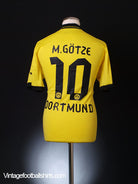 2012-13 Borussia Dortmund Home Shirt Gotze #10 M Football Shirt