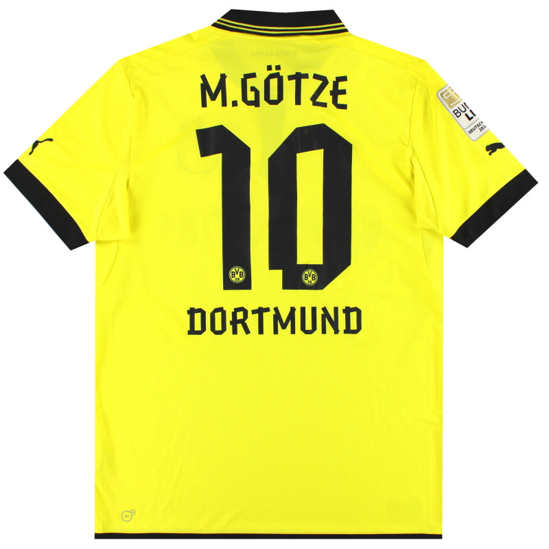 2012-13 Borussia Dortmund Puma Home Shirt M.Gotze #10 XL Football Shirt