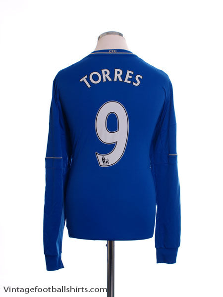 2012-13 Chelsea Home Shirt Torres #9 L/S L Football Shirt
