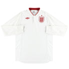 2012-13 England Umbro Home Shirt L/S L Football Shirt
