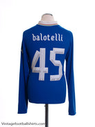 2012-13 Italy Home Shirt Balotelli #45 *BNWT* L/S L Football Shirt