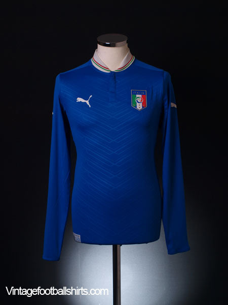 2012-13 Italy Home Shirt L/S *As New* S Football Shirt