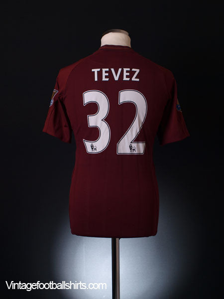 2012-13 Manchester City Away Shirt Tevez #32 M Football Shirt