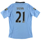 2012-13 Manchester City Umbro Home Shirt Silva #21 M Football Shirt