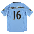 2012-13 Manchester City Umbro Home Shirt Kun Aguero #16 L Football Shirt